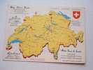 Switzerland Suisse - MAP ''Mon Tour De Suisse''  PU 1950   F   D46024 - Mon