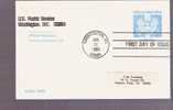 FDC Postal Card - Great Seal Official Mail - Scott # UZ2 - 1981-1990