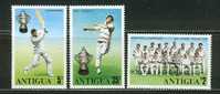 Antigua    World Cricket Cup   Set  SC#  402-04 Mint - Cricket