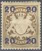 1920 Staatswappen Mit Aufdruck Mi 177 Type I Ungebraucht/neuf/MH - Neufs