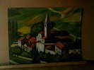 - HAMEAU . HUILE SUR CONTRE-PLAQUE SIGNEE - Oils