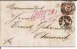 THT043/  THURN & TAXIS - Cassel (Stempel 14) Auf Mi.Nr.  18, 1864, Chargé, Vollrandig - Covers & Documents