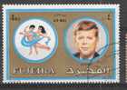 FUJEIRA ,Air Mail , 4 Rls  , John Fitzgerald KENNEDY  ; Obl  ; TB - Kennedy (John F.)