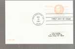 FDC Postal Card - Robert Morris - Scott # UX93 - 1981-1990