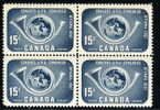 Canada Unitrade 372  MNH VF 14th Universal PostalUnion Conference, Ottawa UPU Block Of 4 - Nuevos