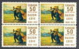 Canada Unitrade 491  MNH VF Art On Stamps Suzor-Cote  Block Of 4.........................(w83) - Unused Stamps