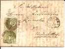 THT083/  THURN & TAXIS - Coburg 1867, Senkr. Paar 51a - Covers & Documents