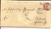 THT087/ THURN & TAXIS -  Schlossvippach Auf Mi. 38, Nr.-Stempel 375 - Covers & Documents