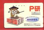 Japan Japon  Telefonkarte Télécarte Phonecard Telefoonkaart  -  Eule Owl Hibou - Owls