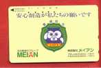 Japan Japon  Telefonkarte Télécarte Phonecard Telefoonkaart  -  Eule Owl Hibou - Gufi E Civette