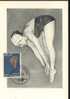 1966 Belgique Carte Maximum   Plongeon  Tuffi Diving - High Diving