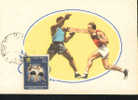 1961  Colombie  Carte Maximum  Boxe  Boxing Pugilato - Boxing