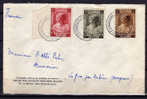 Princesse Joséphine-Charlotte, N°  459 – 461 - 463 Sur Lettre  18-4-1938  PORT EXACT 1F75 En 3 Timbres - Storia Postale