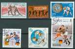 BOXE  Lot 03 De 6 Timbres Différents: Congo - Mexique - Roumanie - Malaisie - Liban - Ras Al Khaima - Boxing