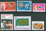 BOXE  Lot 04 De 6 Timbres Différents: Togo -  Roumanie - Turquie - Guiné - Arabie Saoudite - Afghanistan - Boxing