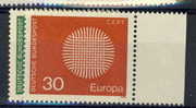 BUND MNH** MICHEL620/21 EUROPA 1970 - 1970