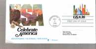 FDC Aerogramme - National Tourism Week - Urban Skyline - Scott # UC59 - 1981-1990