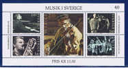 S Schweden 1983 Mi 1253-57 Bl. 11** Musik In Schweden - Unused Stamps