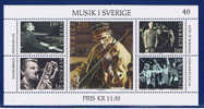 S Schweden 1983 Mi 1253-57 Bl. 11** Musik In Schweden - Nuevos