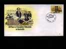 AUSTRALIA - 1982 150th ANN.OF SECONDARY EDUCATION PRESTAMPED ENVELOPE FDI - Enteros Postales