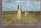 Native Stone Fence Photographed In Ellis County, Kansas - Autres & Non Classés