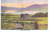 Killarney Lakes From Aghadoe, Postmark Firenze Ferrovia, Italian Stamp - Kerry