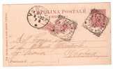 Italia 1892. Cartolina Postale Da 10 C. Viaggiata. - Entero Postal