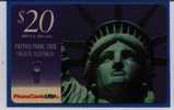 USA Universal Network Services $20 "Statue Of Liberty" - Autres & Non Classés