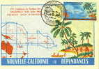 France Nouvelle Caledonie : CM Carte Maximum 5ieme Conférence Pacifique Sud 1962 Pago Pago Carte Map Ocean Palmier Palm - FDC