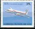 MARSHALL ISLANDS 1989 MI 219D AIRPLANES FLUGZUEGE HAWKER MNH NEUF ** - Marshalleilanden