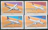 MARSHALL ISLANDS 1991 MI 372-75 AIRPLANE DC 8 SAAB AEROSPACE MNH NEUF ** - Islas Marshall