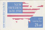 Sweden - 1988 350th Anniversary Of Settling Booklet - 1981-..