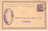 Entier 58 Obl Couillet - Postcards 1909-1934