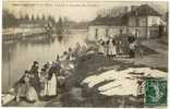 Carte Postale Ancienne Pontivy - Le Blavet. Lavoir Et Brasserie Des Récollets - Métiers, Laveuses, Lavandières, Bière - Pontivy