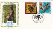 UNICEF Kindertag 1979 Auf Boot Und Pferd Wallis + Futuna 337/8 Auf FDC 10€ - UNICEF