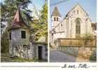 CPSM. IS SUR TILLE. LE PETIT CLOCHER ET L´EGLISE SAINT LEGER. DATEE 1991 - Is Sur Tille