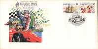 1986 Australia  Automobile Grand Prix  Formula 1 Adelaide  Sur Lettre - Cars