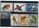 - ENSEMBLE DE TIMBRES SUR LES PERROQUETS  . PAYS DIVERS - Parrots