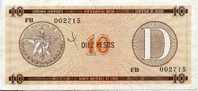 Cuba 10 Pesos Cerificat D´échange International Série D PFX30 PAYPAL ATTENDRE / WAITING - Cuba