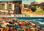 MARINA DI MASSA  TOSCANA VIAGGIATA  COME DA FOTO FRANCOBOLLO ASPORTATO CON SPELLATURA SUL RETRO - Massa