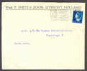 Netherlands Wed. P. SMITS & ZOON, UTRECHT 1946 Cover Brief Denmark Queen Wilhemina Single Stamp - Storia Postale