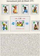 UN-Jahr Des Kindes 1978 Kongo Zaire 613/8+Bl.29 ** 23€ Trachten In Afrika Kinder Hoja M/s Sheet Bloc Childrens Bf UNICEF - Poppen