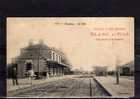 27 ACQUIGNY Gare, Intérieur, Quais, Pub Pates Alimentaires Blanc & Fils à Valence, Ed Loncle 287, 190? - Acquigny