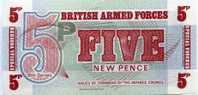 Grande Bretagne Great Britain Armed Forces 5 New Pence ( 1972 ) 6e Series UNC PM44a - Fuerzas Armadas Británicas & Recibos Especiales