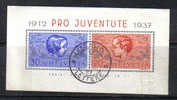 SS475 - SVIZZERA  : Pro Jueventute 1937 , Il BF N. 3 . - Blocks & Sheetlets & Panes