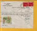 528 Op Brief Met REMBOURSEMENT (terugbetaling) Met Stempel MARCHE-EN-FAMENNE (VK) - 1936-1957 Collo Aperto