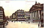 BRUXELLES - La Bourse Et Le Boulevard - ANIMEE - 1910 - Bruxelles - Belguim. - Lanen, Boulevards