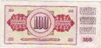 Yougoslavie 100 Dinars 4 XI 81 (série BR) - Yougoslavie