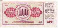 Yougoslavie 100 Dinars 4 XI 81 (série CE) - Jugoslawien