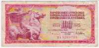 Yougoslavie 100 Dinars 12 VIII 78 (série BA) - Yugoslavia